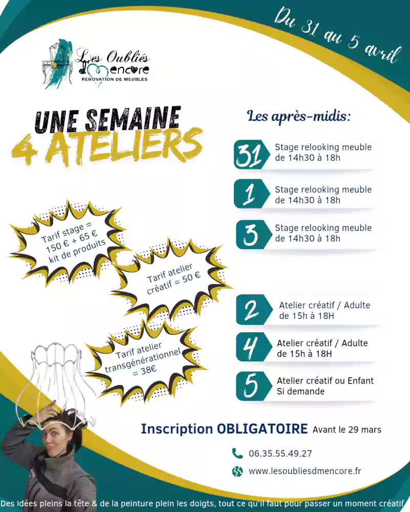 Un stage de rénovation sur meuble ou un atelier ?