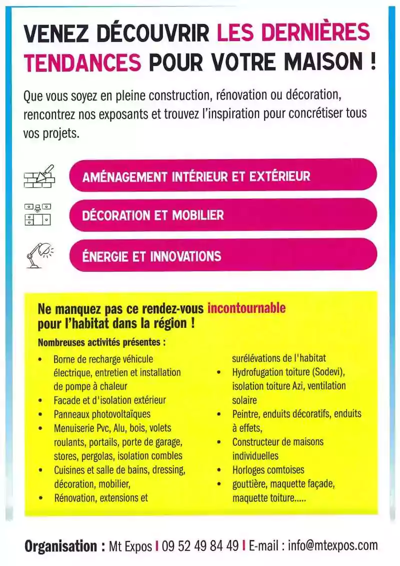 Affiche d'information salon de l'habitat 2025